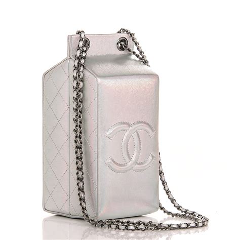 chanel lait de coco bag price|CHANEL Metallic Goatskin Lait de Coco Milk Carton Bag.